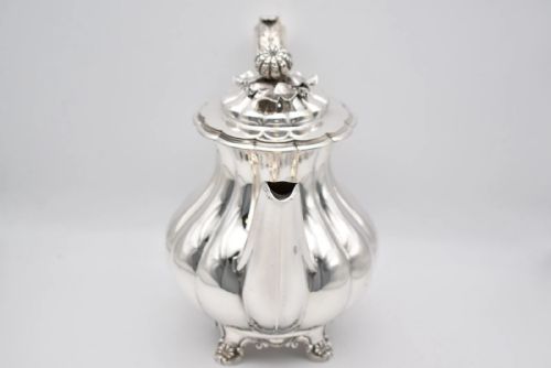 A WILLIAM IV STERLING SILVER 4 PIECE TEA COFFEE SERVICE JOSEPH CRADDOCK 1827 - ADDITIONAL PHOTO 6