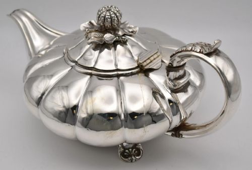 A WILLIAM IV STERLING SILVER 4 PIECE TEA COFFEE SERVICE JOSEPH CRADDOCK 1827 - ADDITIONAL PHOTO 12