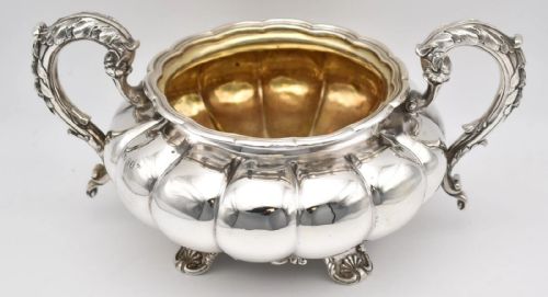 A WILLIAM IV STERLING SILVER 4 PIECE TEA COFFEE SERVICE JOSEPH CRADDOCK 1827 - ADDITIONAL PHOTO 13