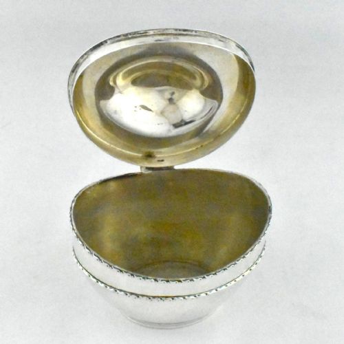 STERLING SILVER TEA CADDY 1945 BIRMINGHAM BY ERNEST DRUIFF CO - ADDITIONAL PHOTO 5