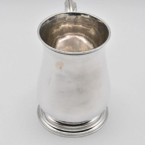 1751 GEORGIAN SOLID SILVER MUG TANKARD - ADDITIONAL PHOTO 1