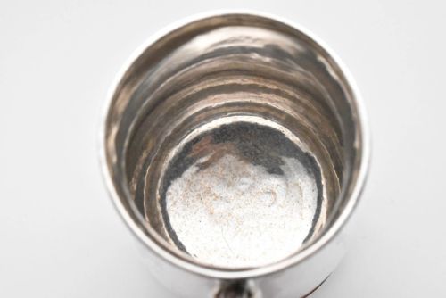 1751 GEORGIAN SOLID SILVER MUG TANKARD - ADDITIONAL PHOTO 4