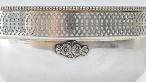 GIOIELLERIA AGLIARDI CASSINO SILVER 800 FOOD WARMER CHAFING OR SERVING DISH - ADDITIONAL PHOTO 3