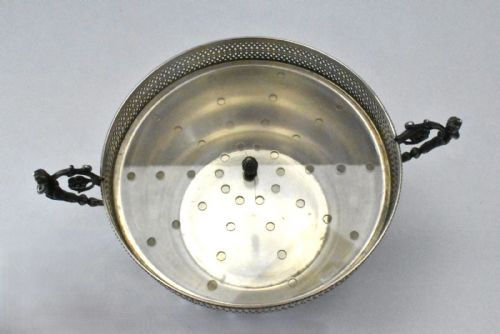 GIOIELLERIA AGLIARDI CASSINO SILVER 800 FOOD WARMER CHAFING OR SERVING DISH - ADDITIONAL PHOTO 6