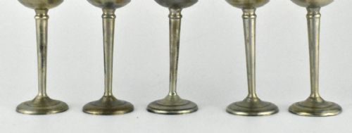 10 PCS ANTIQUE RUSSIAN JUDAICA 875 SILVER KIDDUSH CUPS - ADDITIONAL PHOTO 3