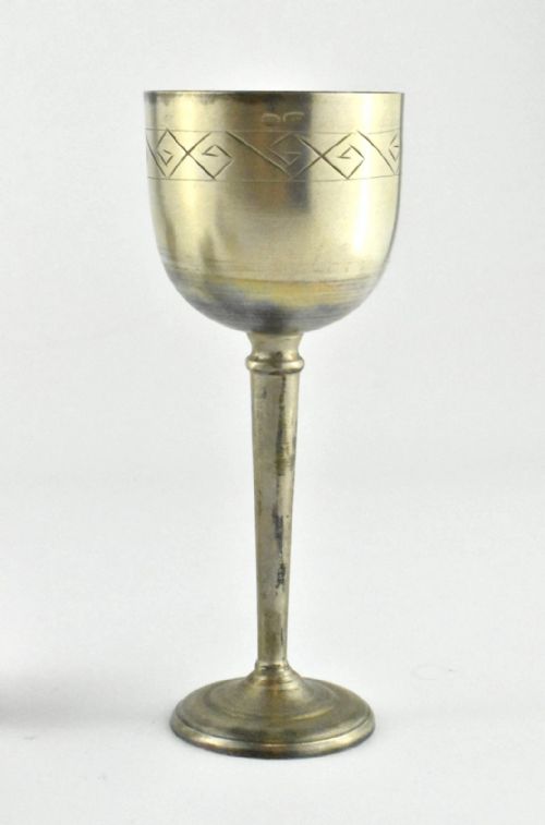 10 PCS ANTIQUE RUSSIAN JUDAICA 875 SILVER KIDDUSH CUPS - ADDITIONAL PHOTO 7