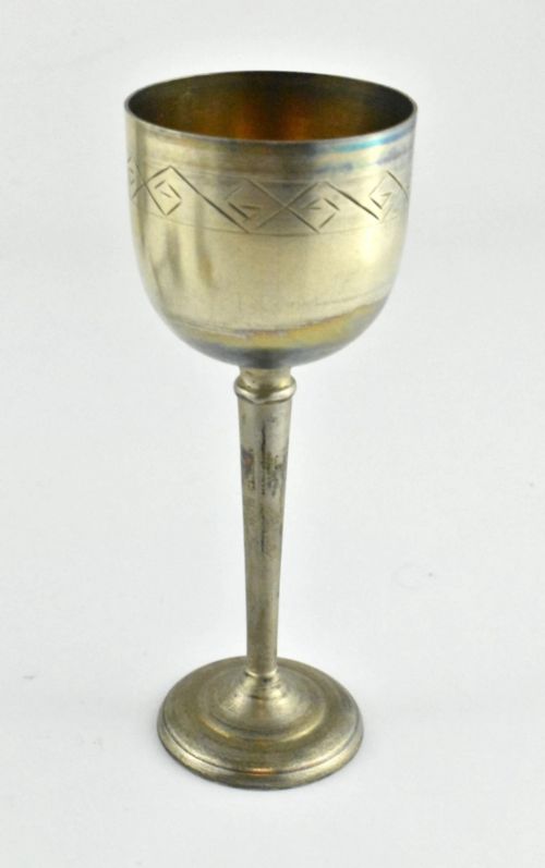 10 PCS ANTIQUE RUSSIAN JUDAICA 875 SILVER KIDDUSH CUPS - ADDITIONAL PHOTO 9