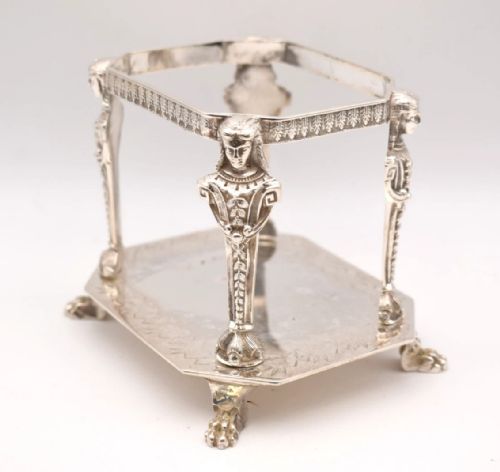 VICTORIAN WALKER HALL SILVER PLATED CUT GLASS BISCUIT BARREL CIRCA 1860S - ADDITIONAL PHOTO 10