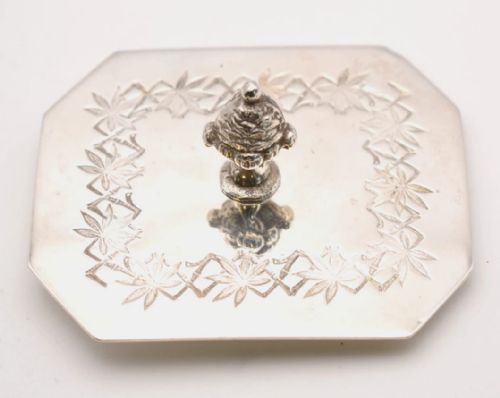 VICTORIAN WALKER HALL SILVER PLATED CUT GLASS BISCUIT BARREL CIRCA 1860S - ADDITIONAL PHOTO 13