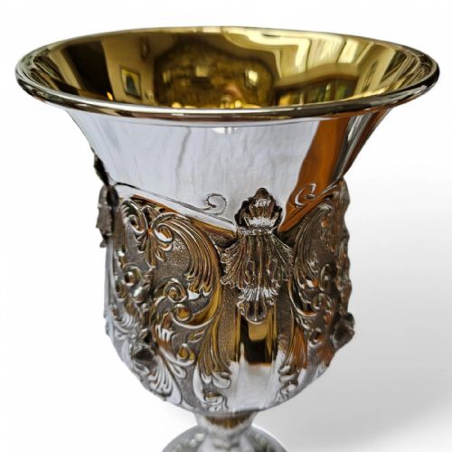 A FINE QUALITY LARGE VINTAGE JUDAICA ELIYAHU PESACH CUP IN STERLING SILVER - ADDITIONAL PHOTO 3