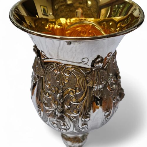 A FINE QUALITY LARGE VINTAGE JUDAICA ELIYAHU PESACH CUP IN STERLING SILVER - ADDITIONAL PHOTO 6