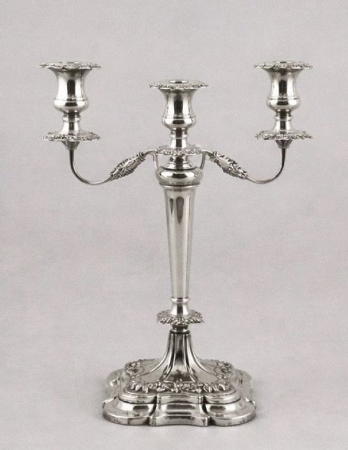 LARGE PAIR OF VINTAGE STERLING SILVER THREELIGHT CANDELABRAS - ADDITIONAL PHOTO 7