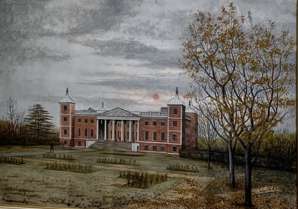 William SPEECHLY (c.1740-1780) ARCHITECTURAL WATERCOLOUR, OSTERLEY PARK  View V
