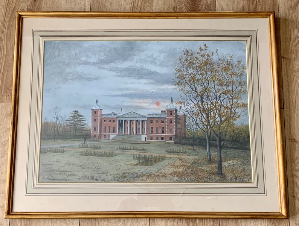 William SPEECHLY (c.1740-1780) ARCHITECTURAL WATERCOLOUR, OSTERLEY PARK 