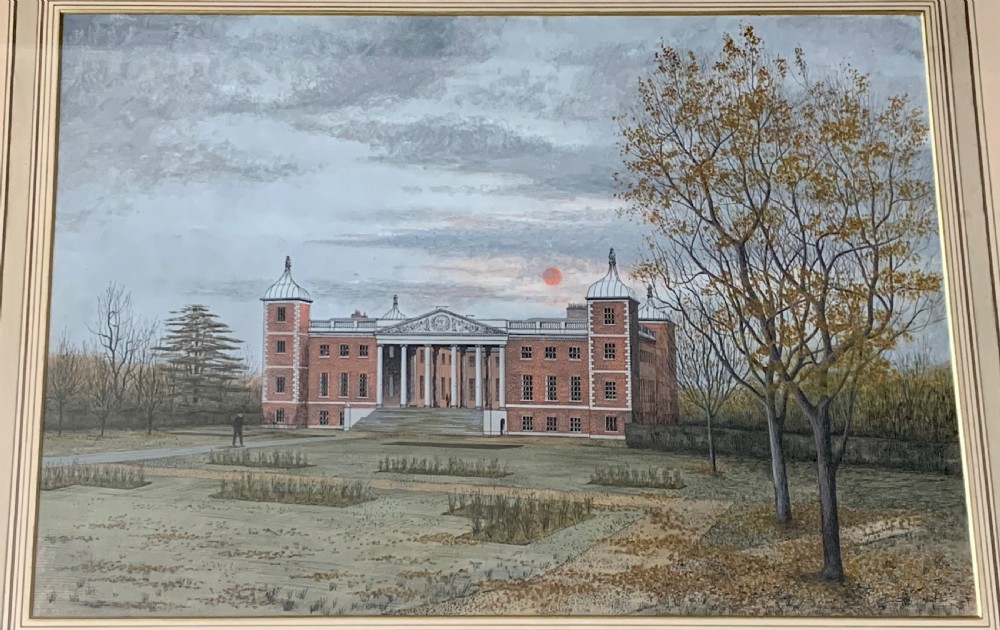 William SPEECHLY (c.1740-1780) ARCHITECTURAL WATERCOLOUR, OSTERLEY PARK  View VI