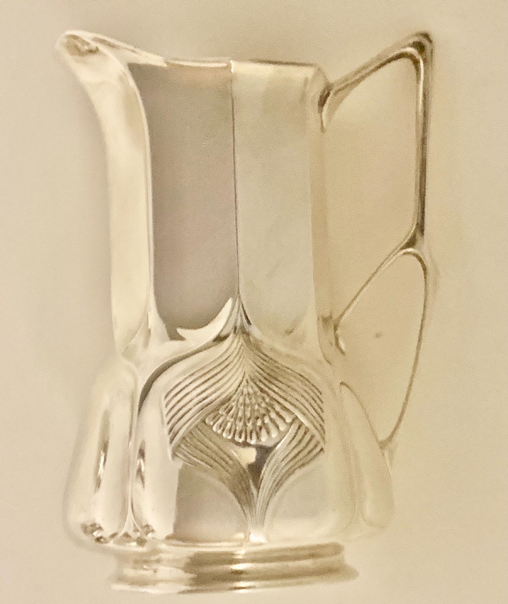 Rare Superb Orivit Sterling Silver Art Nouveau Coffee and Tea Service, Cologne, Germany,  View XI