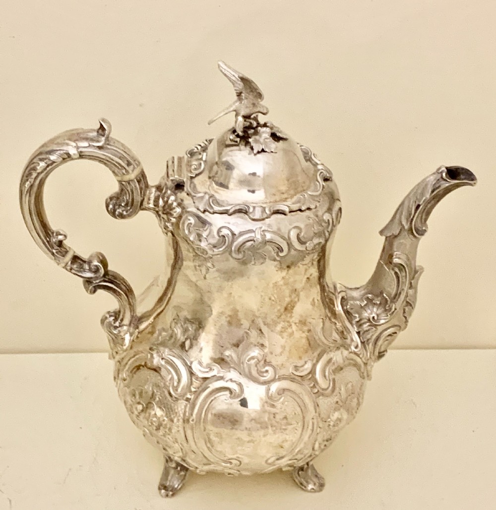 Victorian  sterling silver tea and coffee service A B Savory Sons (William Smiley) View VII