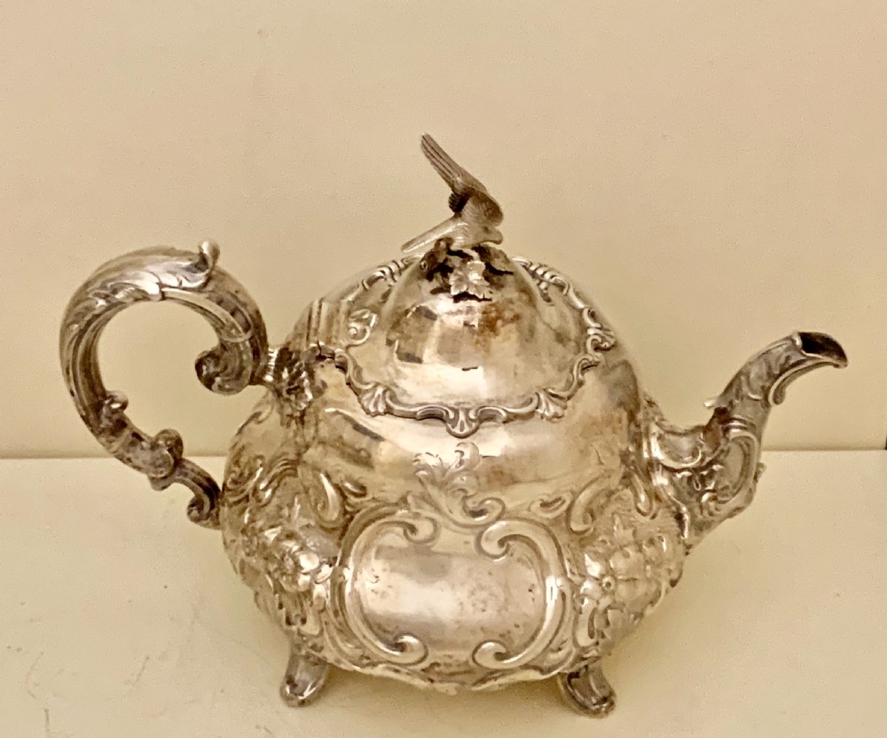 Victorian  sterling silver tea and coffee service A B Savory Sons (William Smiley) View IX