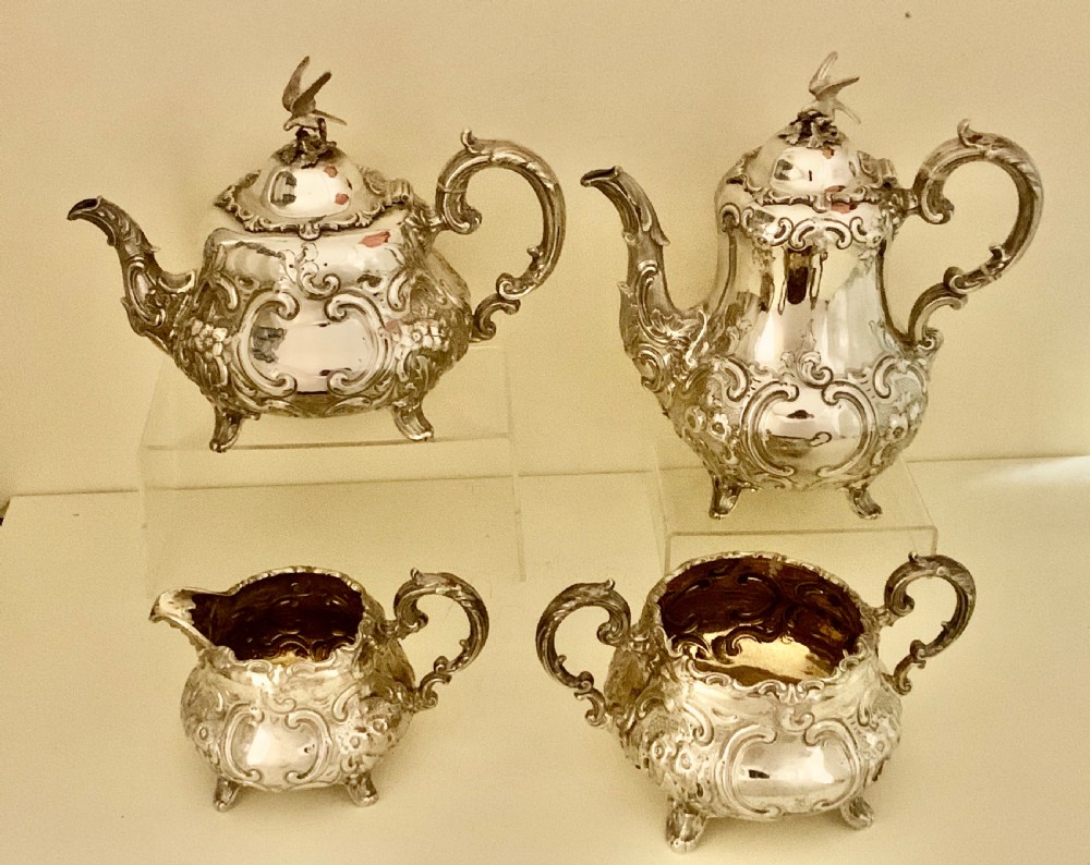 Victorian  sterling silver tea and coffee service A B Savory Sons (William Smiley) View XV