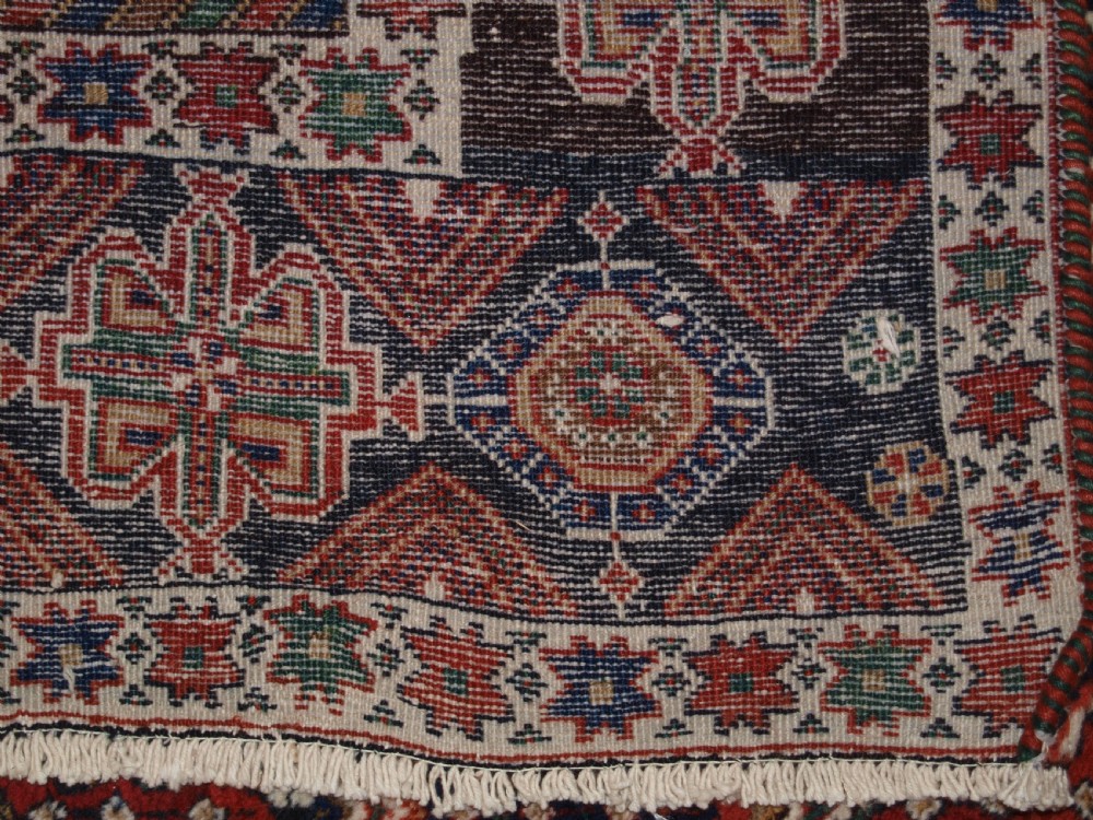 OLD SOUTH PERSIAN AFSHAR RUG, SUPERB CONDITION EXCELLENT FURNISHING RUG, CIRCA 1920. View XII