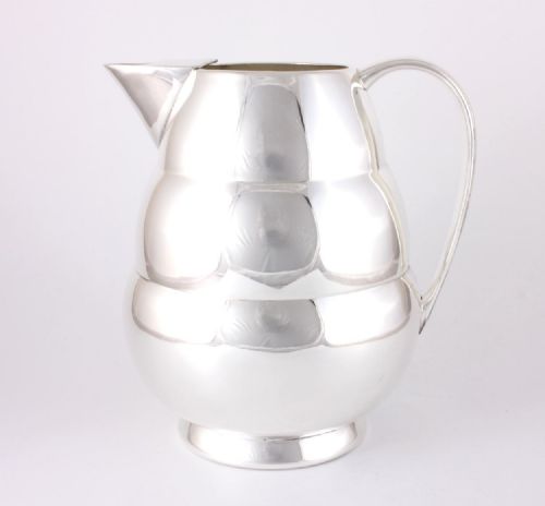 American Silver Plated Stepped Water Pitcher Jug. Meriden