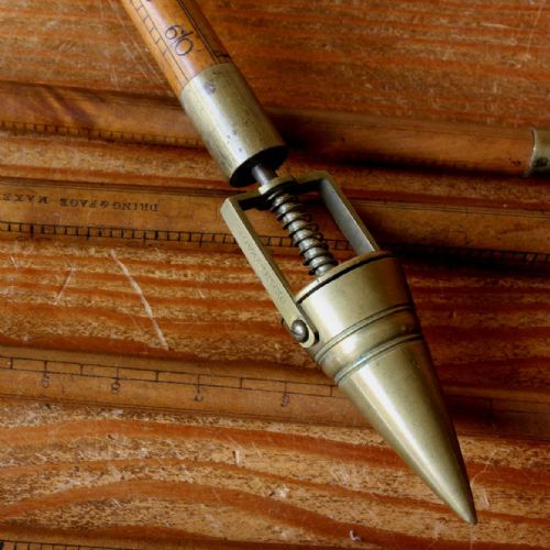 fig 1. Dring & Fage Wood & Brass 5 Piece Measuring Dip Rod
