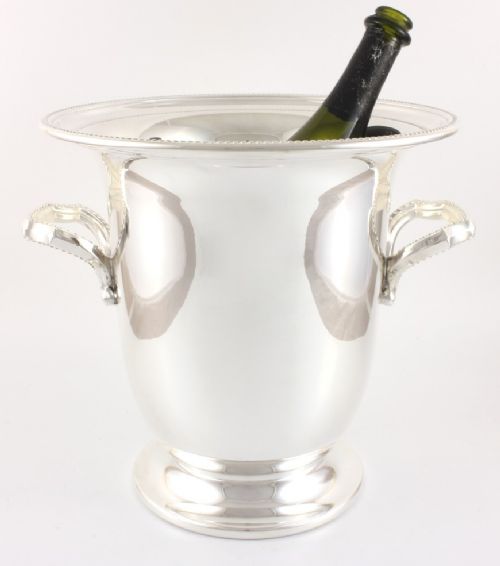 fig 1. Silver Plated Mappin & Webb Champagne Wine Cooler.