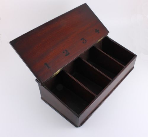 fig 1. Mahogany Wood Cigar Tea Box.