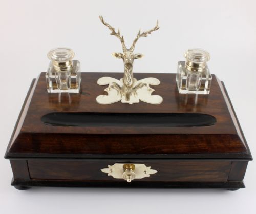 Stag Pen Holder Inkwell