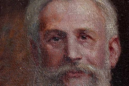 fig 1. Bearded Edwardian Gentleman Oil Painting.