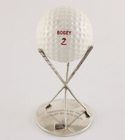 Dunlop Sports Co Silver Hole in One Golf Trophy