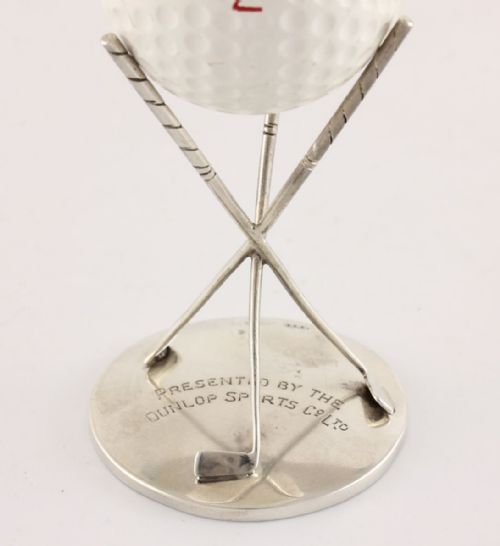fig 1. Dunlop Sports Co Silver Hole In One Golf Trophy