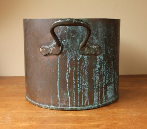 fig 1. Large 19th Century Copper Log Bin.