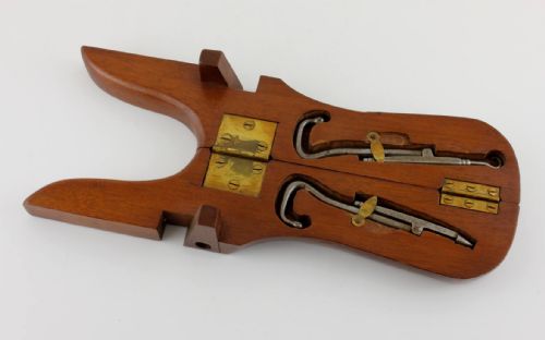 fig 1. Campaign Mahogany Boot Jack & Tools. 