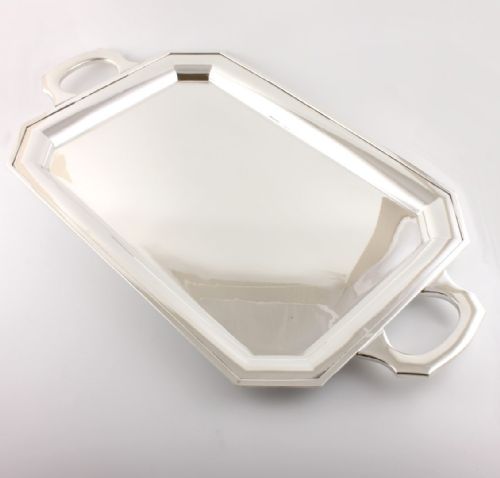 Large Art Deco Mappin & Webb Silver Plated Tray.