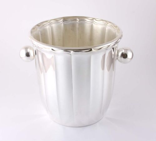 fig 1. Silver Plate Champagne Cooler.