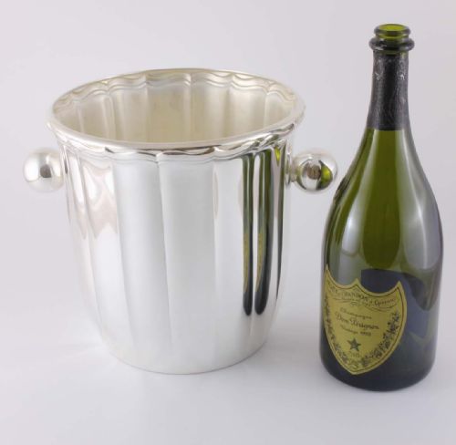 fig 2. Silver Plate Champagne Cooler.