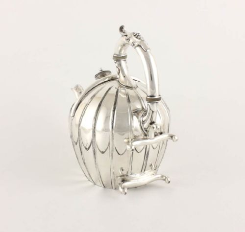 fig 1. James Dixon Silver Plate SYP Simple Yet Perfect Melon Teapot.