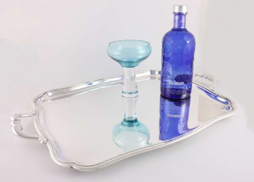 fig 1. Large Christofle Silver Plated Serving Tray.