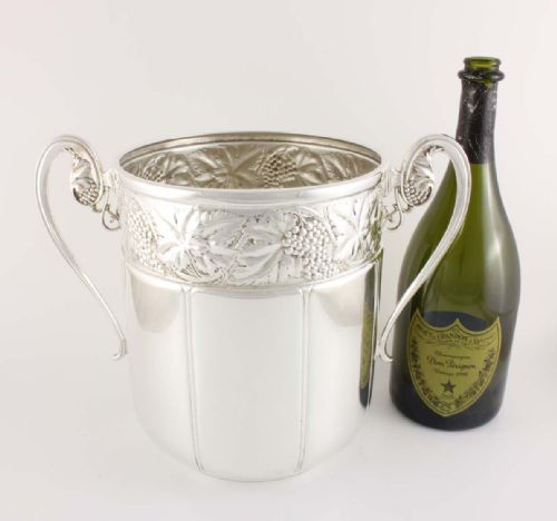 fig 2. Art Nouveau WMF Silver Plated Wine Cooler.