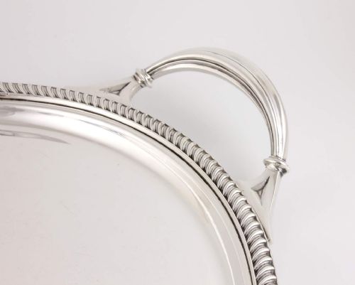 fig 2. Large Oval Walker & Hall Silver Plated Tray.