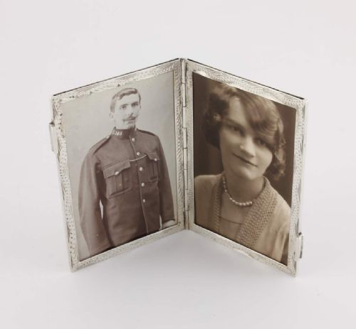 fig 3. Italian Silver Folding Picture Frame. Baglioni Palace Florence.