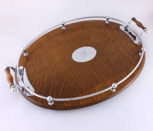 Oak Gallery Cocktail Tray