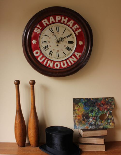 fig 1. St. Raphael Quinquina Advertising Wall Clock.