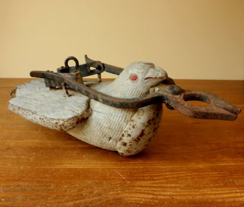 fig 1. Folk Art Pigeon Blacksmith Trade Shop Sign.