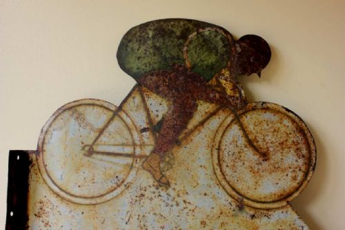 fig 1. Dunlop Cycles Enamel Metal Sign.