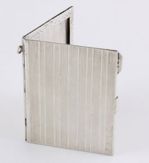 Italian Silver Folding Pocket Photo Frame.