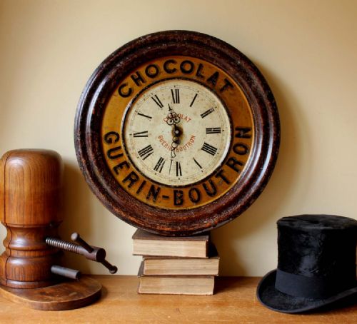 fig 1. Guerin Boutron Chocolate Wall Clock.