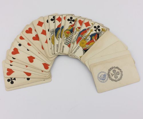 Full 32 Pack of Early French Playing Cards.