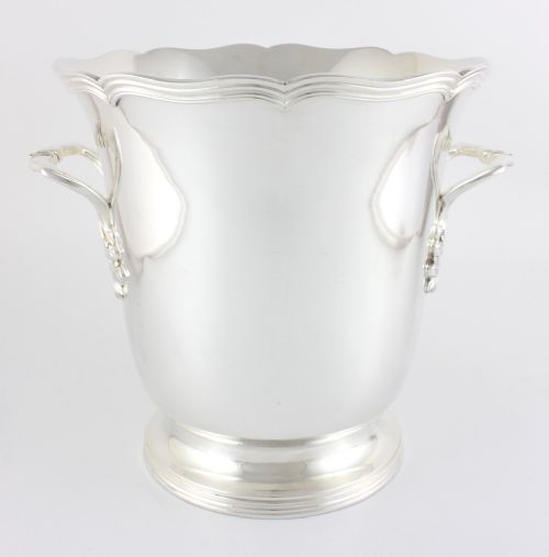 French Silver Plate Wine Cooler Champagne Bucket by St Medard